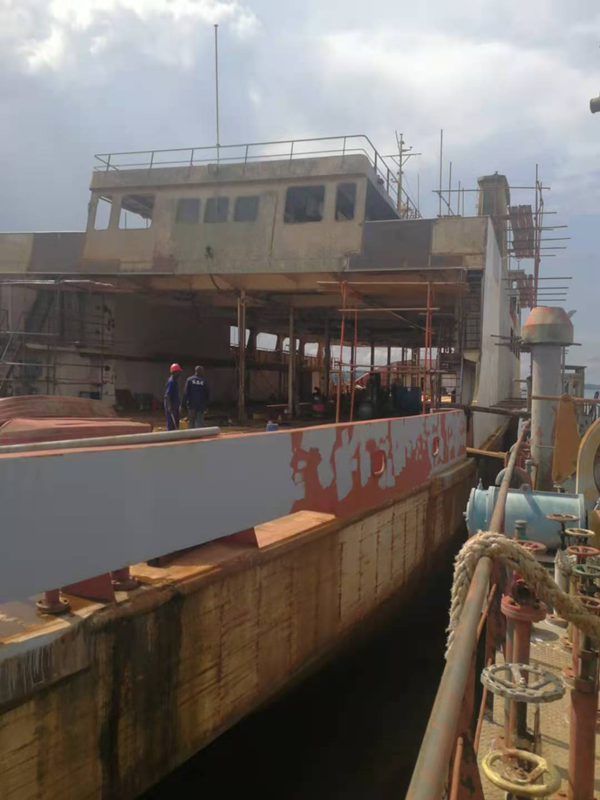 Nossa tinta Marinha exportada para Uganda TEM um BOM retorno.