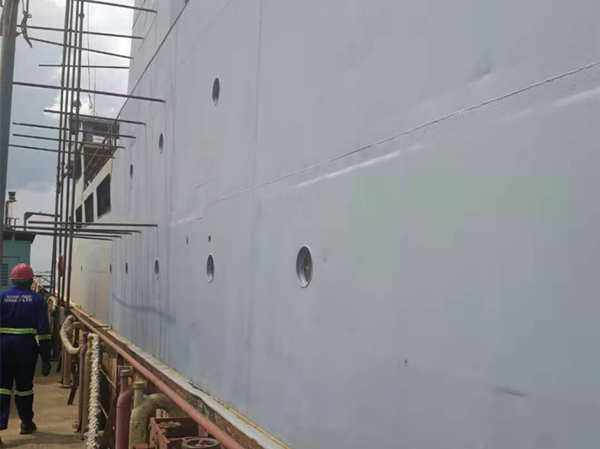 Nossa tinta Marinha exportada para Uganda TEM um BOM retorno.